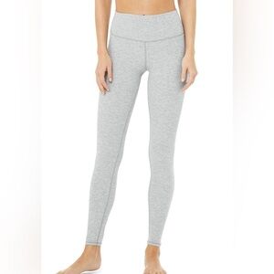 alosoft high rise leggings in athletic grey size XS